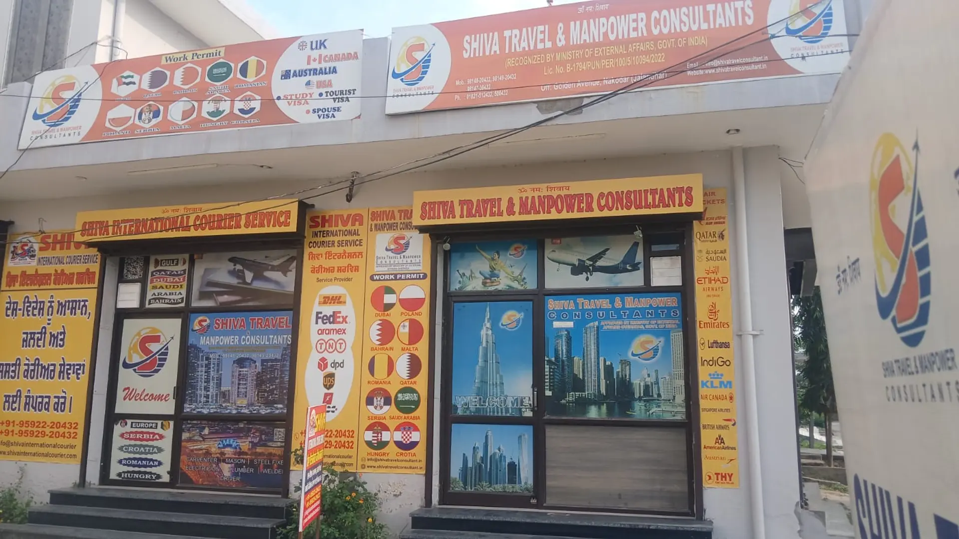 Shiva Travel & Manpower Consultants Nakodar office front